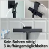 DEKAZIA® Duschabzieher Schwarz Silikon – Abzieher Dusche Produktbild-Vorschau 4