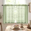Lot de 2 rideaux courts aspect lin, épaisseur 230 g/m², Voir les images du produit 4