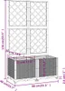 vidaXL Fioriera con traliccio Grigio chiaro 80x40x136 cm PP Anteprima dell’immagine prodotto 6