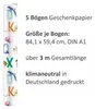 5 Bögen Geschenkpapier Tier ABC Aquarell bunt - 1,60€/qm- Produktbild-Vorschau 3