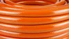 A close-up, stacked view of an orange garden hose. Produktbild-Vorschau