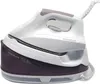 A steam iron with its water tank base, shown from a side angle against a white background. Produktbild-Vorschau