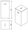 Gedy LUXURY Wäschekorb 30x61,8x30cm, Weiß Produktbild-Vorschau 7