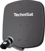 A close-up, front view of a TechniSat satellite dish with an LNB attached. Produktbild-Vorschau