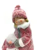Winterkinder Mädchen und Jungen mit LED Schneemännern 16cm Produktbild-Vorschau 4