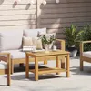 vidaXL Beistelltisch Öl-Natur 70 x 40 x 45 cm Massivholz Produktbild-Vorschau 2