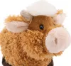 A close-up studio shot of a plush toy cow. Náhľad obrázku produktu