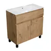 Waschbeckenunterschrank Badmöbel Sink Holz Badschrank Gäste Produktbild-Vorschau 5
