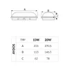 Kanálové LED svítidlo AYDOS Bílá 20W 4200K IP65 400.001.126 Náhled obrázku produktu 3
