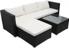 Poly-Rattan Garnitur HWC-F57, Balkon-/Garten-/Lounge-Set Produktbild-Vorschau 8
