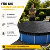 Telo copri piscina rotondo, nero – 200 g/m², telo solare Anteprima dell’immagine prodotto 7