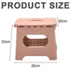 Klapphocker Kunststoff Ein Stück, Nude Pink, Klein Für Produktbild-Vorschau 5