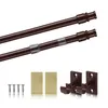 Two curtain rods and their accessories are displayed against a white background. Anteprima dell’immagine prodotto