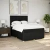 Eleganten-Stil Boxspringbett mit Matratze Schwarz 140x200 Produktbild-Vorschau 4