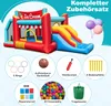 Zamek dmuchany COSTWAY ze zjeżdżalnią, obręczą do Podgląd zdjęcia produktu 7