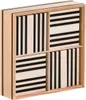 Set di tavole in legno Kapla 100 pezzi in bianco e nero Anteprima dell’immagine prodotto 4