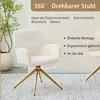 Zestaw 2 h krzeseł do jadalni, kremowy kolor, metalowe Podgląd zdjęcia produktu 7