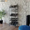 MetaloPro Weinregal Alsace – Schwarzes Metall-Flaschenregal Produktbild-Vorschau 4