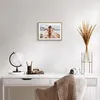 Gerahmtes Poster - Rahmen in heller Eiche - Frau Boot Produktbild-Vorschau 6