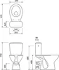 form&style WC-Kombination Set NEGOS Tiefspüler mit Spülrand Produktbild-Vorschau 2
