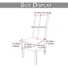 4er Set Stretch Stuhlhusse Universelle Samt Stuhlbezug Produktbild-Vorschau 9