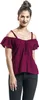 RED by EMP Damen bordeaux-rotes T-Shirt im angesagten Produktbild-Vorschau 4