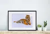 MuchoWow® Gerahmtes Poster Tiger - Schnee - Winter - Tiere Produktbild-Vorschau 4