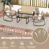 COSTWAY 4-częściowy zestaw mebli ogrodowych, meble ogrodowe Podgląd zdjęcia produktu 5