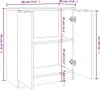 vidaXL Sideboards 2 Stk. Räuchereiche 60x30x70 cm Produktbild-Vorschau 7