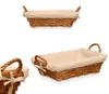 Weidenkorb - geflochtene Weide - braun - 39 x 24 x 13 cm - Produktbild-Vorschau 3