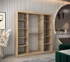 Kleiderschrank mit Spiegel EWELINA – Breite 180 cm, Eiche Produktbild-Vorschau 2