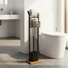 Relaxdays WC-Garnitur mit Ablage, Papierhalter, WC-Bürste, Produktbild-Vorschau 3