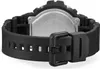 Close-up view of the back of a black Casio G-Shock watch, showing the strap and buckle. Náhľad obrázku produktu
