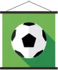 MuchoWow® Textilposter Eine Illustration eines Fußballs auf Produktbild-Vorschau 1