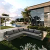TRADA Gartenecksofa Bahama L Dunkelgrau 298x298 cm Produktbild-Vorschau 1