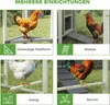 PawHut Hühnerstall 283x133,5x112 cm Hühnerhaus für 7-10 Produktbild-Vorschau 5