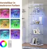UnboxG 5-eckige Standvitrine mit LED-Beleuchtung Produktbild-Vorschau 2