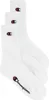 Three white crew socks with the Champion logo are stacked on a white background. Produktbild-Vorschau