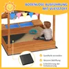 Outsunny Sandkasten mit Dach, Sandkiste Holz mit Sitzplatz Produktbild-Vorschau 5