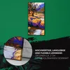 Wanduhr Bürouhr Leinwand Bild 30x60 schöne Fluss Läufe mit Produktbild-Vorschau 5