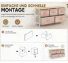 HOMCOM Kommode für Schlafzimmer mit 5 Schubladen, Natur und Produktbild-Vorschau 6