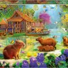 Rompecabezas Educa Capybara Dorf, 500 piezas, multicolor. Vista previa de la imagen del producto 3