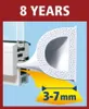 Tesa - Draft Strip Moll D -Profile Gummi 6mx7mm Weiß | Produktbild-Vorschau 4