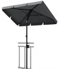 Parasol balkonowy – prostokątny 200 x 125 cm – ochrona Podgląd zdjęcia produktu 1