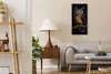 Dekor Leinwand Uhr Wandbilder 30x60 Gemälde Baum Zweig Eule Produktbild-Vorschau 3