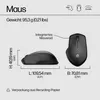 HP Maus Silent 280M - kabellos - kabelloser Empfänger USB Produktbild-Vorschau 7