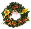 autunnale con girasoli e bacche arancioni, diametro 35 cm Anteprima dell’immagine prodotto 1