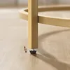 VASAGLE Runder Couchtisch, Wohnzimmertisch mit Holzablage Produktbild-Vorschau 5