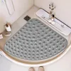 Mata pod prysznic, ćwierćokrąg, 65x65 cm, szara, Podgląd zdjęcia produktu 1