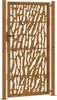 vidaXL Gartentor 100x200 cm Verwitterungsstahl Trace-Design Produktbild-Vorschau 6